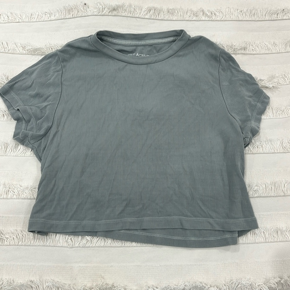 Set Active Ribbed Baby Tee